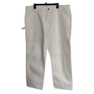 NWT Dickies Professional Painters Pants Men's 44 x 30 Solid White Cut 16877